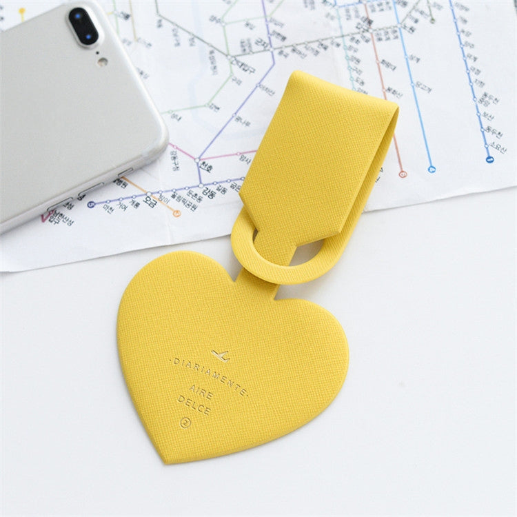Love Shape Luggage Tag Travel Pass Name Card Tag