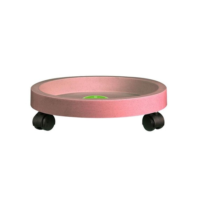 Universal Round Wheels Pot Tray Easy Moving Plant Pot Tray Garden Plate Plastic Stand