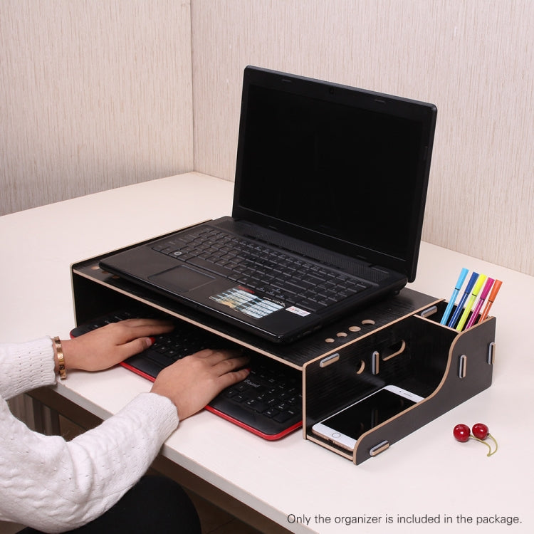 Elevated Wood Computer Monitor Stand Riser Laptop Shelf Desk Organizer with Keyboard Storage, TBD049404601A, TBD049404601B, TBD049404601C, TBD049404601D