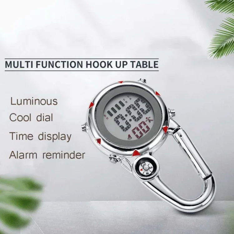Mountain Climbing Watch Multifunctional Stainless Steel Hook Watch, Stainless Steel Hook Watch(Orange), Stainless Steel Hook Watch(Blue), Stainless Steel Hook Watch(Yellow), Stainless Steel Hook Watch(Red)