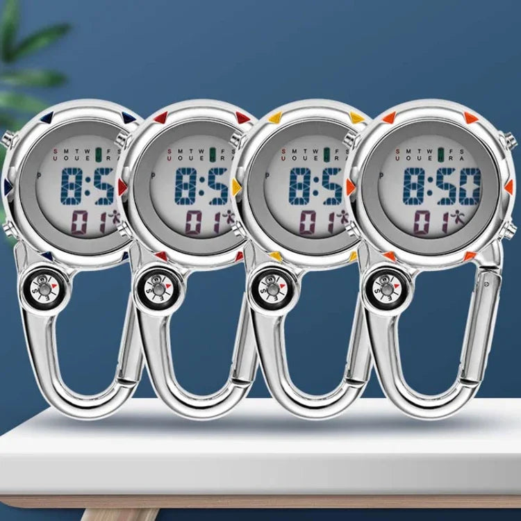 Mountain Climbing Watch Multifunctional Stainless Steel Hook Watch, Stainless Steel Hook Watch(Orange), Stainless Steel Hook Watch(Blue), Stainless Steel Hook Watch(Yellow), Stainless Steel Hook Watch(Red)