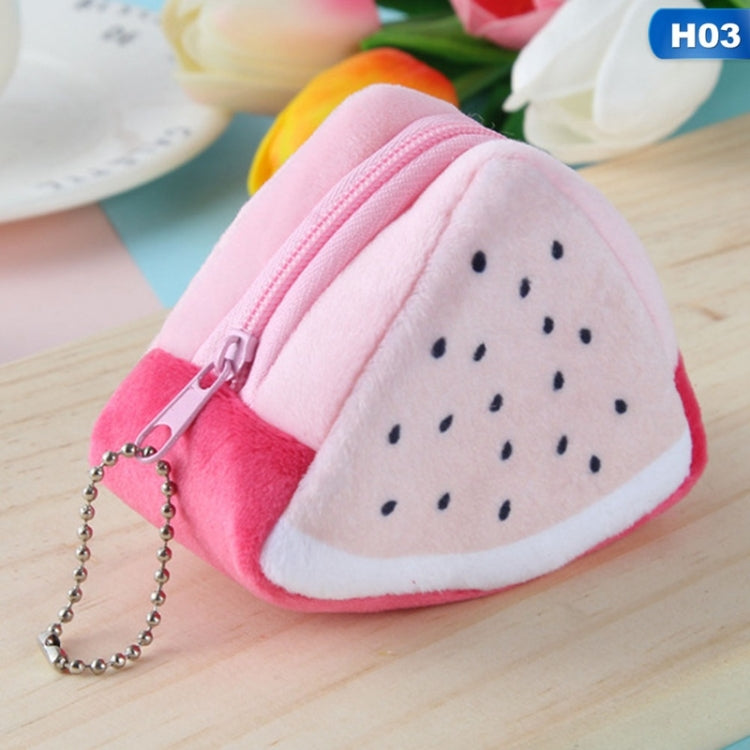 Cute Fruit Wallet Gift Plush Coin Purse Female Bag