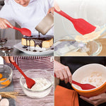 Kitchen Silicone Cream Cake Spatula Mixing Scraper Brush Butter Mixer Brushes Baking Tool Kitchenware, Red, Yellow, Green, Blue, Purple, Pink, Orange