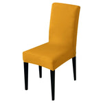 Modern Plain Color Chair Cover Spandex Stretch Elastic Wedding Banquet Chair Covers Dining Seat Cover Pastoral Hotel Cover, Universal Size