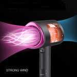 Mingge T1 T Style 1800W High-power Cold Hot Air Wind Fast Drying Folding Hair Dryer, EU Plug, US Plug, UK Plug