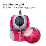 Outdoor Pet Dog Carrier Bag Front Bag Double Shoulder Portable Travel Backpack Mesh Backpack Head, S, L