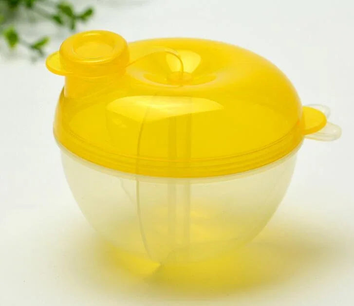 Baby Milk Powder Formula Dispenser Food Container Storage Feeding Box 3 Layer Leakproof Travel Storage Box for Kids Toddler, Green, Pink, Yellow, Blue