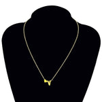 Fashion Tiny Dainty Heart Initial Necklace Personalized Letter Necklace Name Jewelry for women accessories girlfriend gift, S