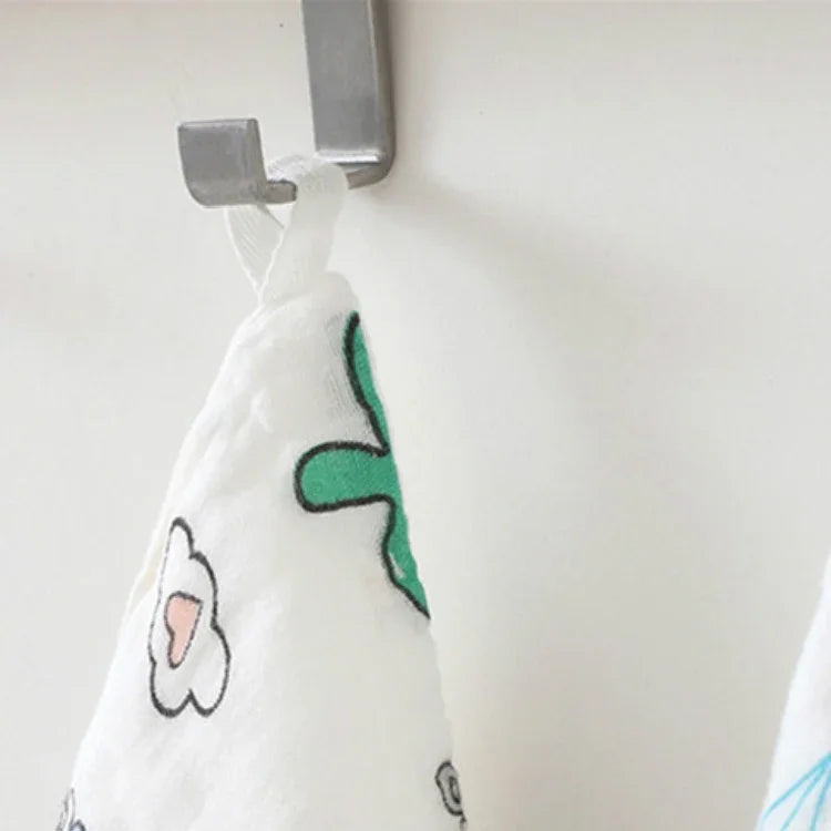 Six-Layer Gauze Cotton Baby Square Handkerchief Saliva Towel Styles Random Delivery, 25x25cm, 30x30cm