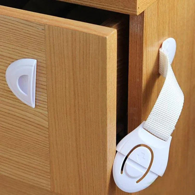 10 PCS Cabinet Door Lock Kids Drawer Locker Security Invisible Locks for Home Storage Child Lock Baby Safety Cabinet Lock, 10 PCS