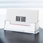 Acrylic Transparent Name Card Holder Desktop Showcase, Card Holder