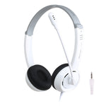 DANYIN DT326 Head-mounted Desktop Computer Children Learning Wire Headset with Microphone, Cable Length:1.8m, DT326 3.5mm Two-hole White, DT326 3.5mm Two-hole Black, DT326 Single Hole Four-level White, DT326 Single Hole Four-level Black                ...