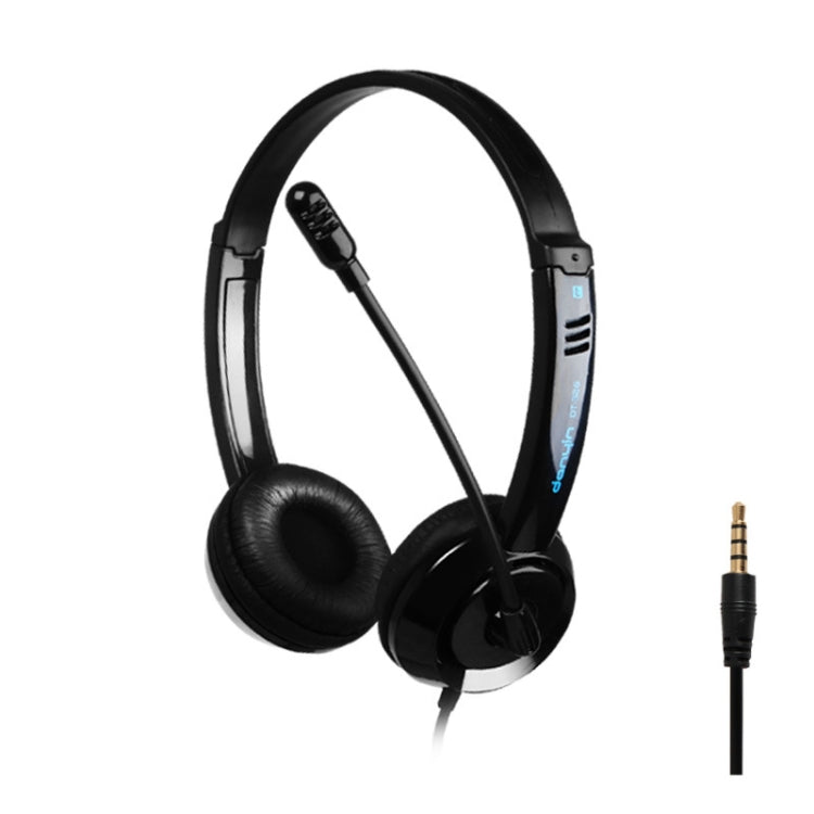 DANYIN DT326 Head-mounted Desktop Computer Children Learning Wire Headset with Microphone, Cable Length:1.8m, DT326 3.5mm Two-hole White, DT326 3.5mm Two-hole Black, DT326 Single Hole Four-level White, DT326 Single Hole Four-level Black                ...