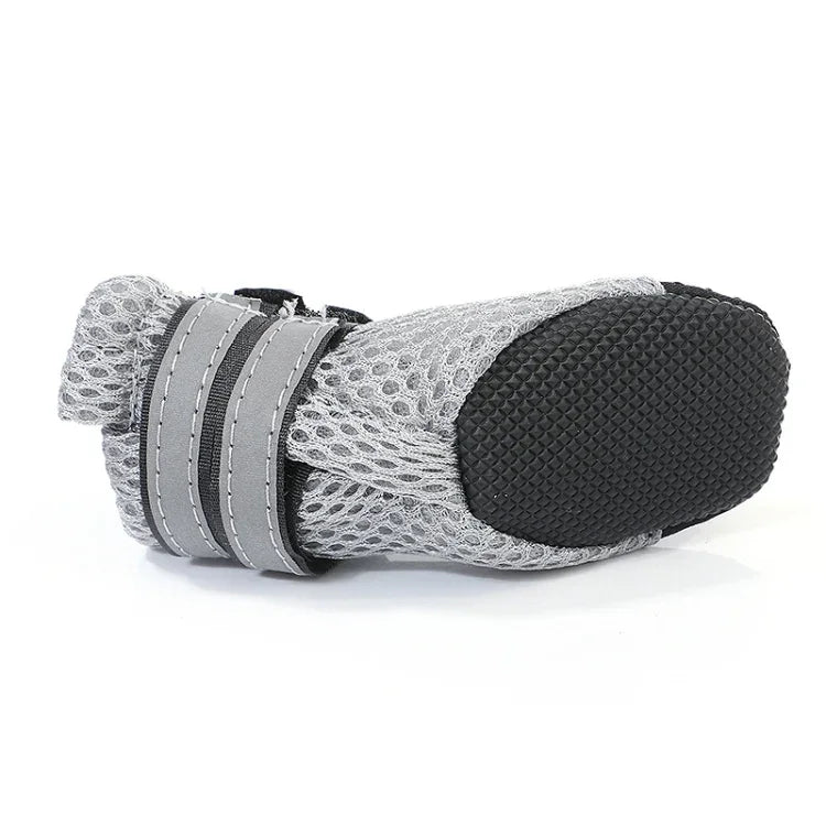 4 in 1 Pet Shoes Dog Shoes Walking Shoes Small Dogs Pet Supplies, S, M, L, XL