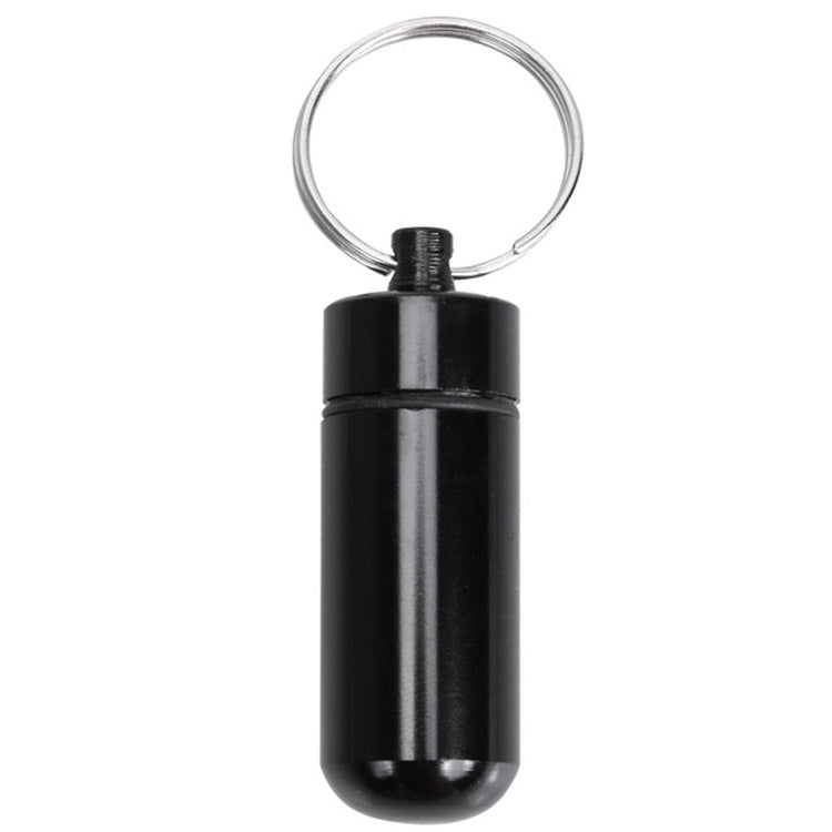 10pcs Portable Sealed Waterproof Aluminum Alloy First Aid Pill Bottle with Keychain