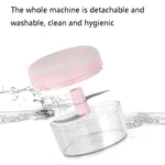 Electrical USB Rechargeable Garlic Mixing Masher Complementary Food Masher Stainless Steel Crushing Garlic Peeling Device Wireless Mini Garlic Cutter, Green, White