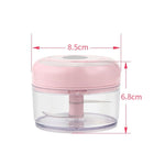Electrical USB Rechargeable Garlic Mixing Masher Complementary Food Masher Stainless Steel Crushing Garlic Peeling Device Wireless Mini Garlic Cutter, Green, White
