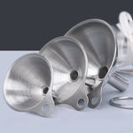 3 in 1 Stainless Steel Funnel Mini Funnel Oil Leaking Wine Leaking Integrated Liquid Dispenser Set, Oil Leaking