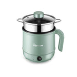Multi-Function Electric-Cooker Mini Dormitory Student Cooking Rice Stir Frying Non-Stick Pot, 110V US Plug, White Manual Single Pot, White Manual Style with Steaming Grid, White Smart Single Pot, White Smart With Steaming Grid, Green Manual Single Pot ...