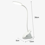 Charging 800mAh Single Color Temperature Three-level Adjustment LED Clip Desk Lamp USB Eye Protection Bedside Lamp, Plug-in, Charging 1200mAh, Charging 800mAh