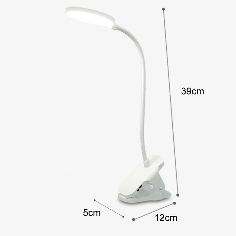 Charging 800mAh Single Color Temperature Three-level Adjustment LED Clip Desk Lamp USB Eye Protection Bedside Lamp, Plug-in, Charging 1200mAh, Charging 800mAh