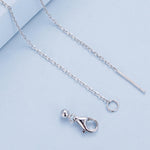 Sterling Silver S925 Vibrant Wings White Gold Plated Zircon Necklace, BSN287