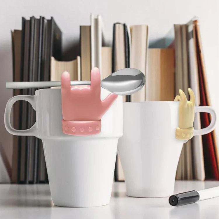 2pcs Little Finger Shape Tea Heroes Teaspoon Holder ，Random Color Delivery, Teaspoon Holder