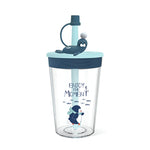 Children Cartoon Marine Animal Straw Drinking Cup Safe And Environmentally Friendly Plastic Drinking Cup, Navy Blue, Light Blue, Pink, Light Grey