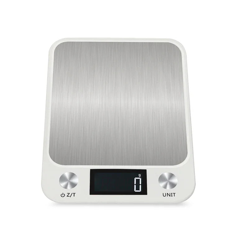 Small Kitchen Food Scale Stainless Steel Electronic Kitchen Scale, 5kg/1g (Black), 10kg/1g (Black), 5kg/1g (White), 10kg/1g (White)