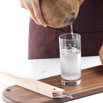 Multifunctional Stainless Steel Coconut Shell Opener With Wooden Handle Coconut Meat Knife Kitchen Gadgets, Coconut Shell Opener