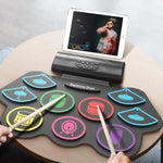 MD862M Bluetooth Drum Set For Beginners Learn To Play Portable Electronic Drums, MD862M