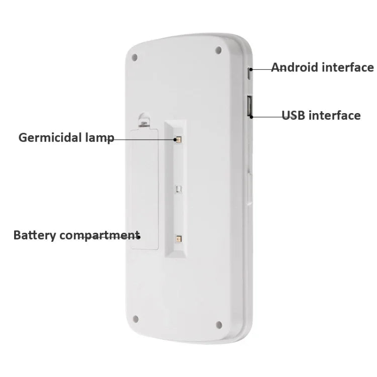 907 Mobile Phone Sterilization Box Ultraviolet Handheld Sterilizer Multifunctional Intelligent Sterilization Machine, White, Pink