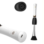 Electric Scrubber USB Rechargeable Makeup Brush Cleaning Machine Automatic Drying Brush Cleaner, Black, White