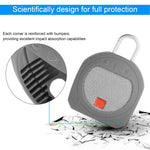 Silicone Bluetooth Speaker Protective Cover Anti-Fall Storage Cover for JBL Clip 3, Pink, Black, Medium Gray, Dark Gray Blue, Turquoise