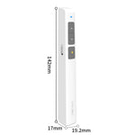 Deli 2.4GHz Laser Page Turning Pen Rechargeable Speech Projector Pen, 2802PL (White), 2802PL (Black), 2802L (White), 2802L (Black)
