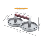 Aluminum Alloy Burger Press Meatloaf Press Mold, 1PC Aluminum Alloy