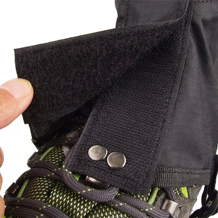 LUCKSTONE Mountaineering Hiking Wear-Resistant Waterproof Cover Lightweight Breathable Muddy Road Anti-Dirty Foot Cover, Foot Cover M  (Black)
