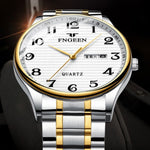 FNGEEN 7811 Middle-aged and Elderly Men Large Digital Dial Quartz Watch