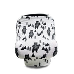 Multifunctional Enlarged Stroller Windshield Breastfeeding Towel Baby Seat Cover, Arrow, Pink Peony, Black and White Stripes, Leaf Flowers, Blue Dots, Purple Flowers, Gray Pattern, Bear, Black Triangle, Puppy, Red Geometry, Black and White Grid, Galaxy...