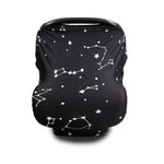 Multifunctional Enlarged Stroller Windshield Breastfeeding Towel Baby Seat Cover, Arrow, Pink Peony, Black and White Stripes, Leaf Flowers, Blue Dots, Purple Flowers, Gray Pattern, Bear, Black Triangle, Puppy, Red Geometry, Black and White Grid, Galaxy...