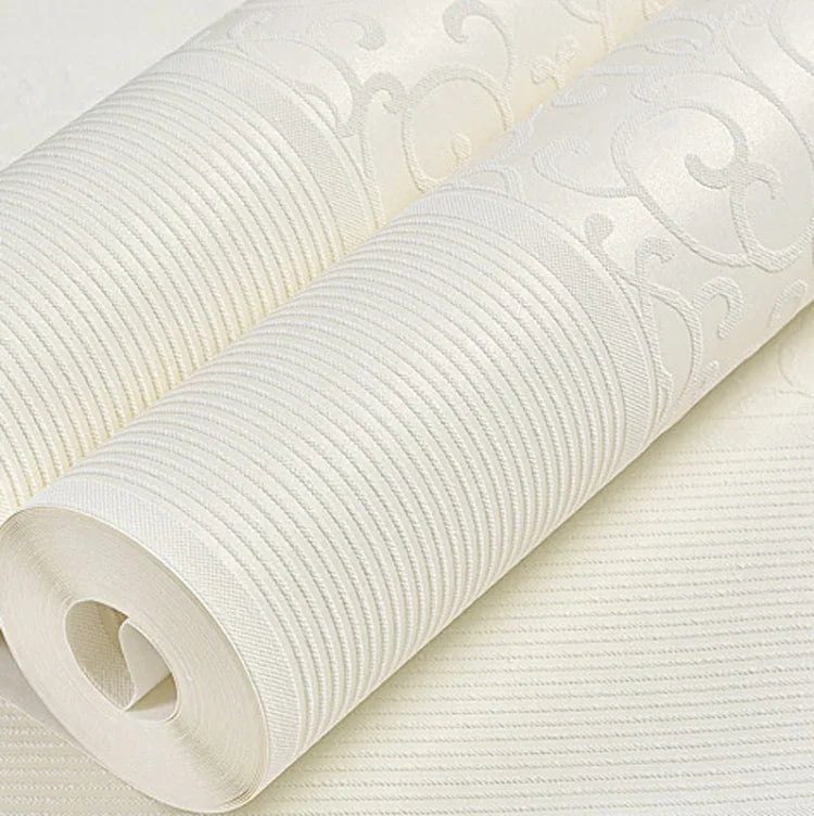 Modern Minimalist Bedroom Living Room Self-Adhesive Non-Woven Wallpaper Sticker, 0.53 x 3 Meters