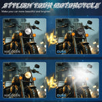 5.75-inch Aluminum Housing Matrix Angel Eye Motorcycle Headlight