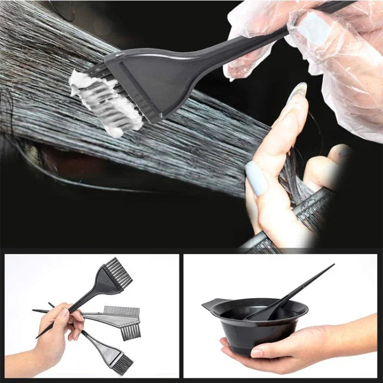 Hair Dyeing Salon Comb Tool Set Hair Salon Mixing Bowl Care Brush