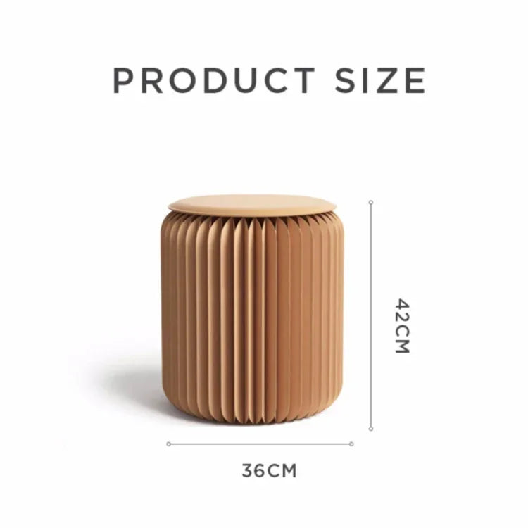 SH-236 Short Folding Paper Stool Household Multifunctional Convenient Stool, Brown, White, Red, Black, Pink, Purple, Green, Blue, Yellow, Orange