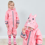 Children One-Piece Raincoat Boys And Girls Lightweight Hooded Poncho, S, L, M