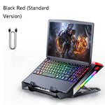 MC X500 Laptop Radiator Heightening Bracket Cooling Base, Black Red Standard Version, Sea Blue Standard Version