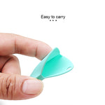2 PCS Drop Shape  Shockproof Anti-scratch Silicone Protective Case with Carabiner for AirTag 2nd Gen / AirTag 1st Gen