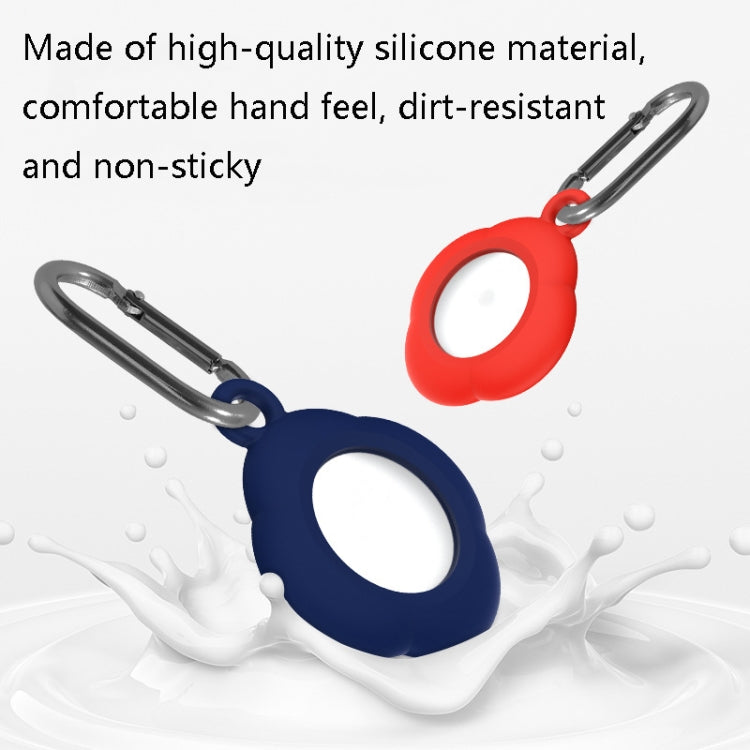 3 PCS Tracker Anti-Lost Silicone Protective Cover with Carabiner for AirTag 2nd Gen / AirTag 1st Gen