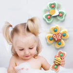 A6 Baby Sucker Rotary Toys Fun Fingertip Spinning Top Bathing Water Toys, 4 in 1