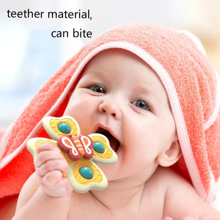 A6 Baby Sucker Rotary Toys Fun Fingertip Spinning Top Bathing Water Toys, 4 in 1